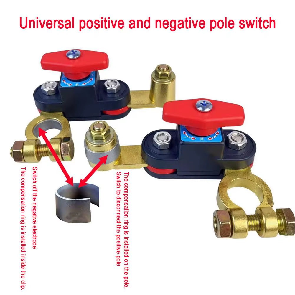 Car Battery Disconnect Switch Truck with Small Main Switch Thickened Battery Terminal Vehicle Negative Switch
