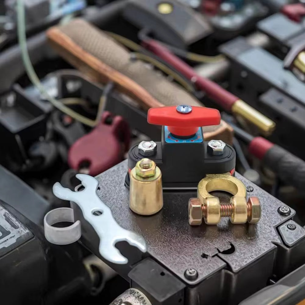 Car Battery Disconnect Switch Truck with Small Main Switch Thickened Battery Terminal Vehicle Negative Switch